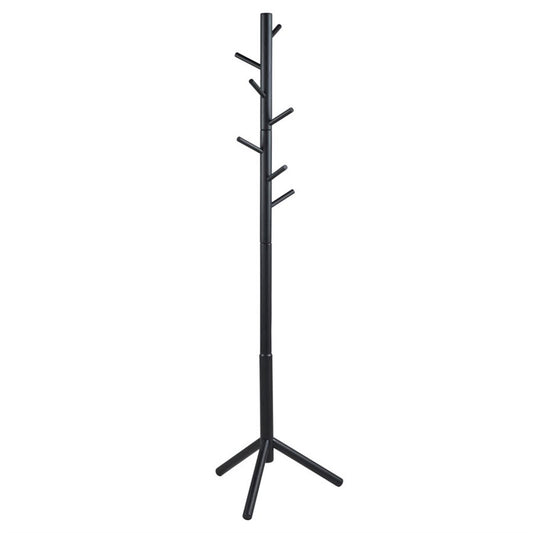 Coat hanger Abrem, black, rubberwood, H176x51x45cm