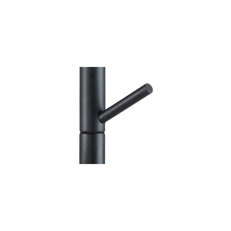Coat hanger Abrem, black, rubberwood, H176x51x45cm