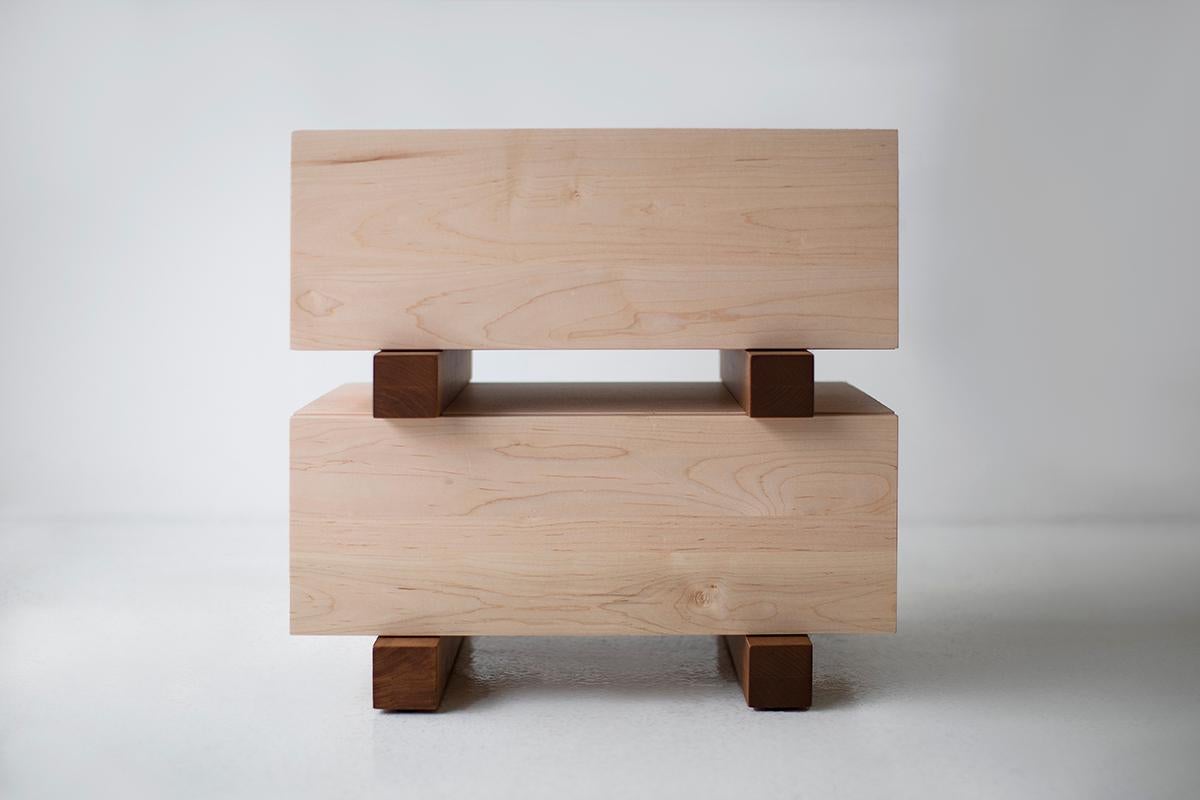 Santa Fe Modern Maple Nightstand – Handmade in USA