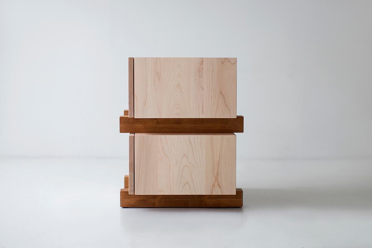 Santa Fe Modern Maple Nightstand – Handmade in USA