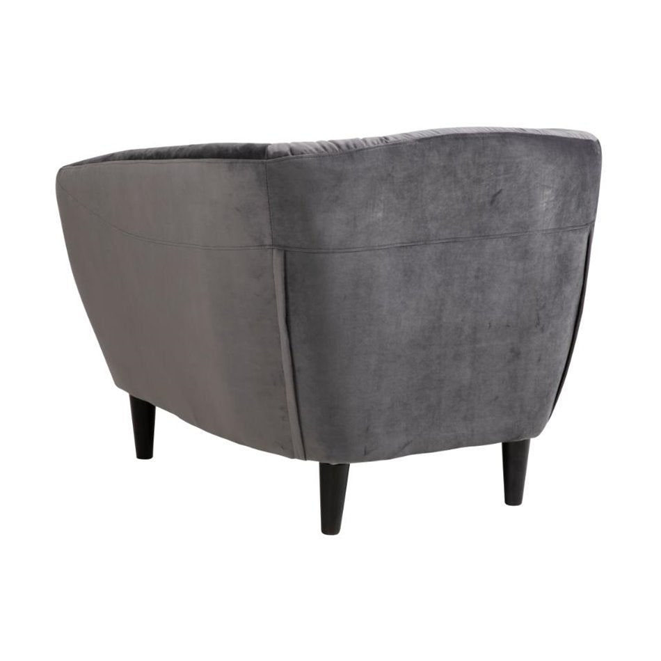 Armchair Aria, dark grey, H78x97x84cm, seat height 46cm