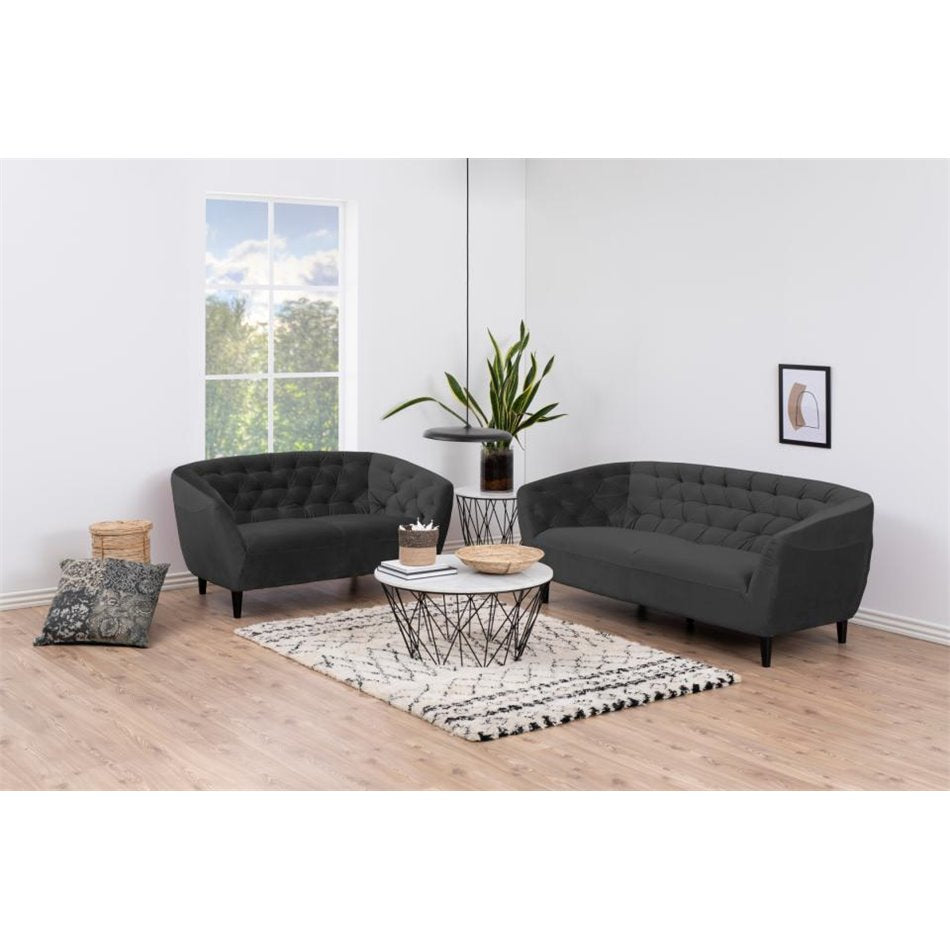 Modern Sofa Aria – Grey, Compact 2-Seater Design, 150×84×78 cm