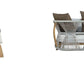Set Of 4 Outdoor Barstools In Solid Teak