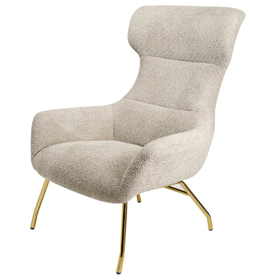 Armchair Sanday, taupe, H103x92x82cm, seat height 45cm