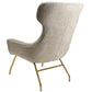 Armchair Sanday, taupe, H103x92x82cm, seat height 45cm