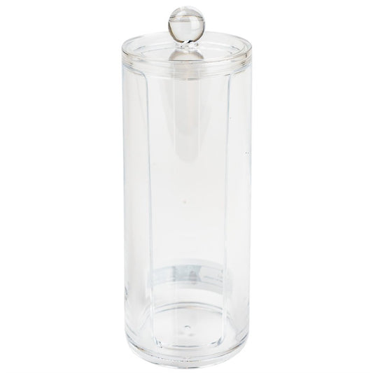 Cotton pad holder Selena, acryl, H20cm, D7.5cm