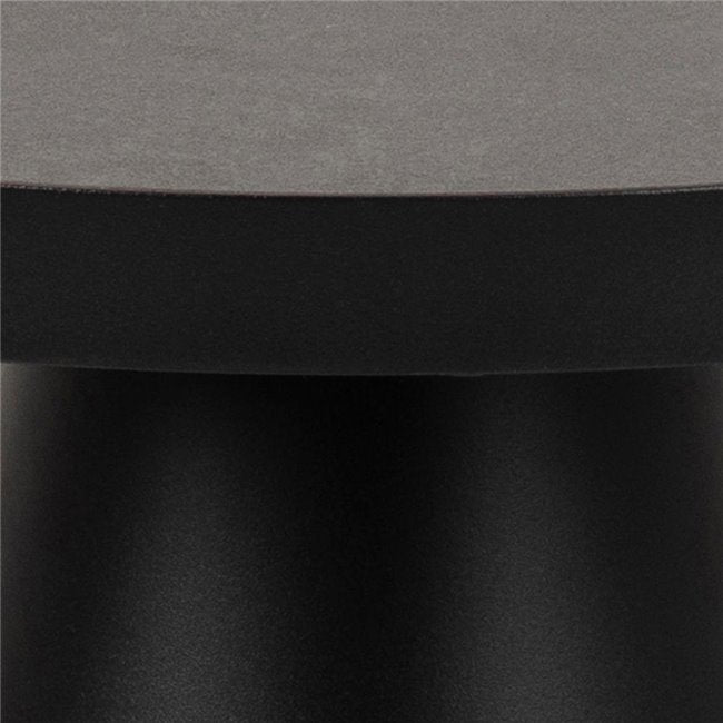 Square Coffee Table – Matt Black Metal & Ceramic