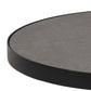 Square Coffee Table – Matt Black Metal & Ceramic