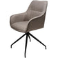 Armchair Tamarino, grey, swivelling 180 degrees, H88x59x58cm, seat height 49cm
