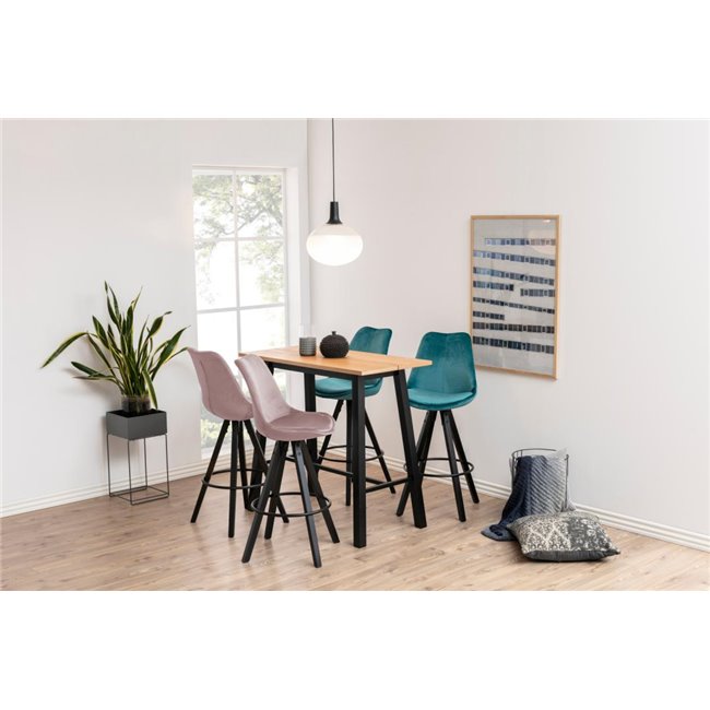 Achara Bar Table – Oak Veneer MDF, 105×117×58 cm