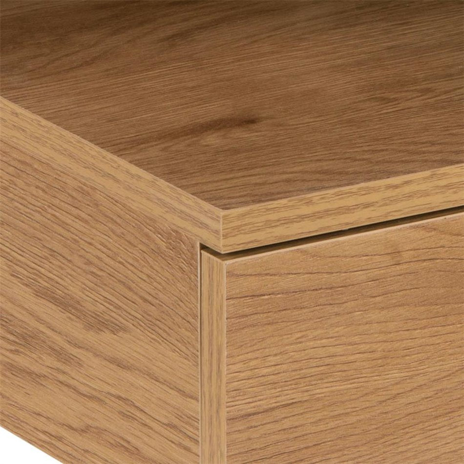 Bedside table Ashlan, oak, MDF, H22.5x35x32cm