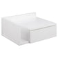 Bedside table Ashlan, white, MDF, H16.5x40x32cm
