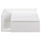 Bedside table Ashlan, white, MDF, H16.5x40x32cm