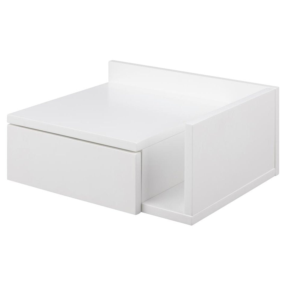 Bedside table Ashlan, white, MDF, H16.5x40x32cm