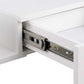 Bedside table Ashlan, white, MDF, H16.5x40x32cm