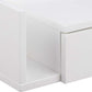 Bedside table Ashlan, white, MDF, H16.5x40x32cm