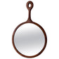 Large Sophia Wall Mirror – Dark Walnut Frame with Hand-Hammered Iron Peg