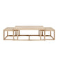 Nesting Coffee Table Set – Oak Veneer (Set of 3)