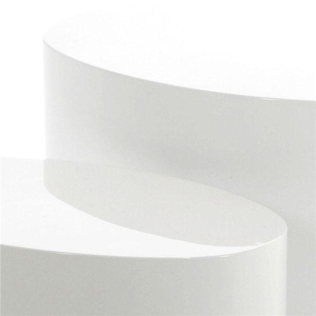 Amice Table Set – 2-Piece White MDF Accent Tables
