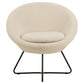 Lounge chair Acent, cream color, H81x82x71cm, seat high 47cm