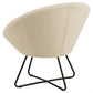 Lounge chair Acent, cream color, H81x82x71cm, seat high 47cm