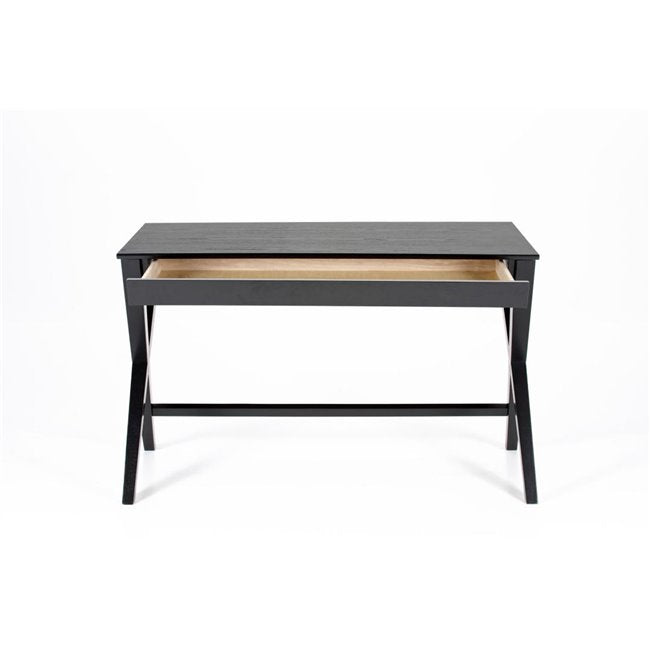 Awritex Office Desk – Oak Veneer MDF in Black