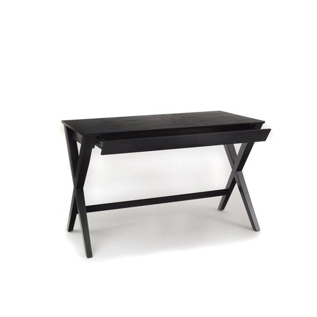 Awritex Office Desk – Oak Veneer MDF in Black