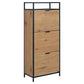 Shoe cabinet Aford, H129x56x30cm