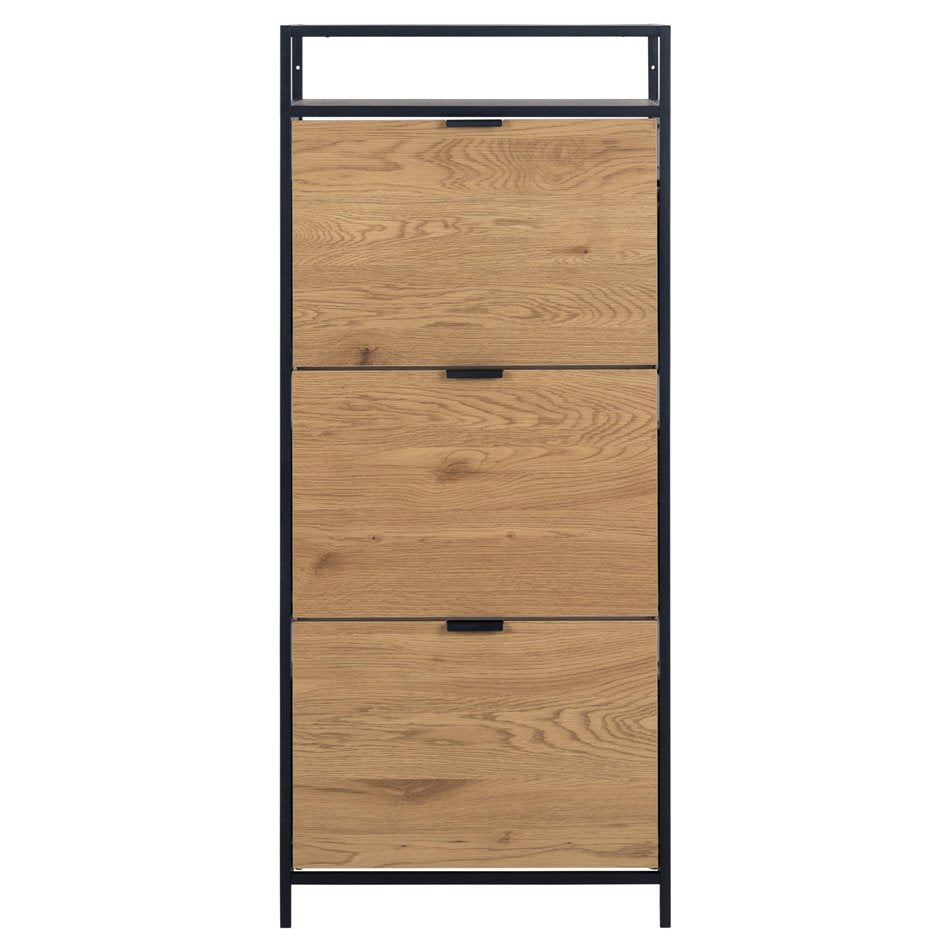 Shoe cabinet Aford, H129x56x30cm