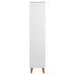 Shoes cabinet Amitra, white, MDF, H133.5x47x30cm