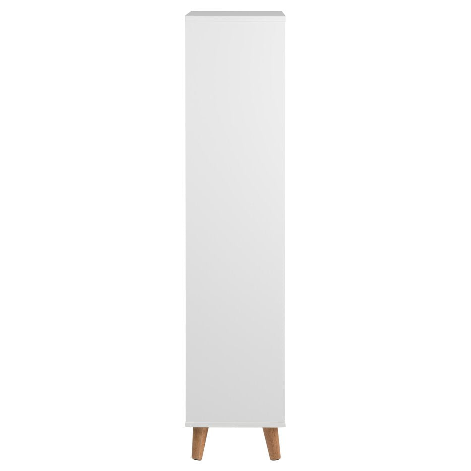 Shoes cabinet Amitra, white, MDF, H133.5x47x30cm