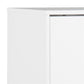 Shoes cabinet Amitra, white, MDF, H133.5x47x30cm