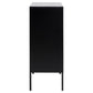 Chest of drawers Aford, MDF, black/natural, H103x80x40cm