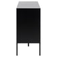 Chest of drawers Aford, MDF, black/natural, H82x120x40cm