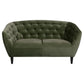 Modern Sofa Aria – Green Fabric, Compact 2-Seater Design, 150×84×78 cm