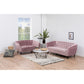 Modern Sofa Aria – Pink Fabric, Compact 2-Seater Design, 150×84×78 cm