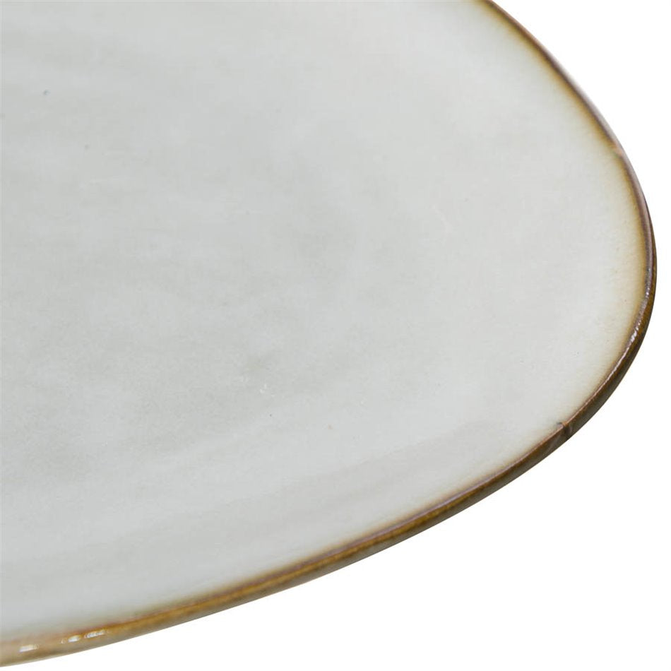 Plate Du Temps, grey, 22x18cm