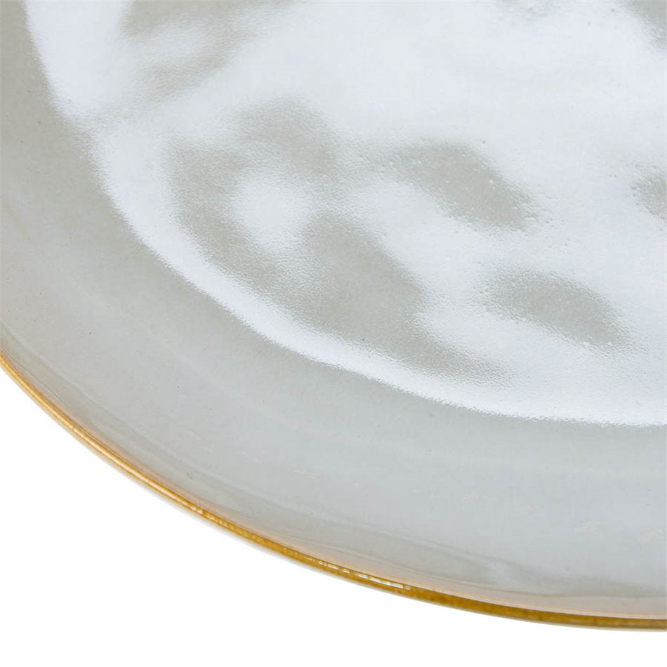 Plate Du Temps, grey, 22x18cm