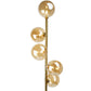 Floor lamp Rade, amber color, H170cm, D33.5cm, G9x5 5W(MAX)