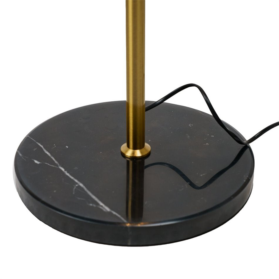 Floor lamp Rade, amber color, H170cm, D33.5cm, G9x5 5W(MAX)