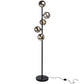 Floor lamp Rade, smoky, H170cm, D33.5cm, G9x5 5W(MAX)