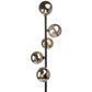 Floor lamp Rade, smoky, H170cm, D33.5cm, G9x5 5W(MAX)