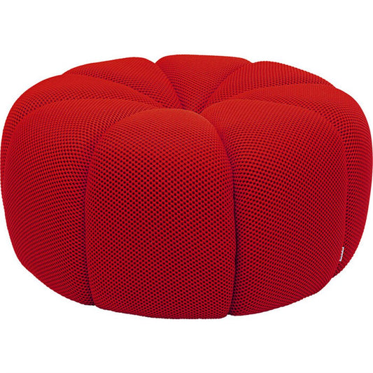 Lounge Stool Peppo in Red – H41 × Ø80 cm