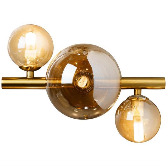 Wall lamp Rade II, amber, 28x21x H19cm, G9x3 5W(MAX)