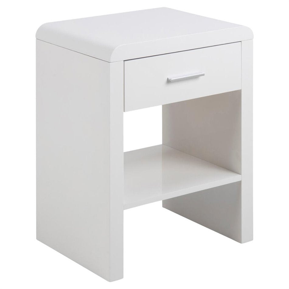 Bedside table Supernova, white, H59x45x35cm