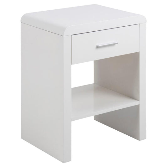 Bedside table Supernova, white, H59x45x35cm