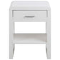 Bedside table Supernova, white, H59x45x35cm