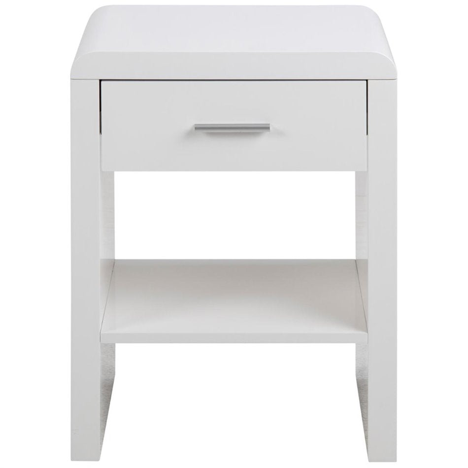Bedside table Supernova, white, H59x45x35cm
