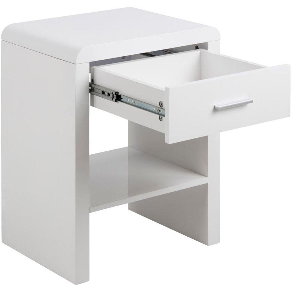 Bedside table Supernova, white, H59x45x35cm