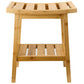 Bamboo Storage Bench Natural – H46 × W25 × L39.5 cm